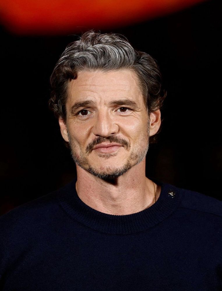 Stunnnnnning closeup of Pedro Pascal at the Chanel SS26 collection show, Paris Fashion Week, October 6, 2025.