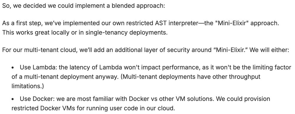 Elixir code sandbox conclusion