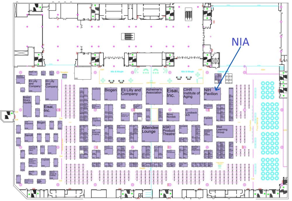 NIA position in the Expo Hall for AAIC 2025 in Toronto, Ontario.