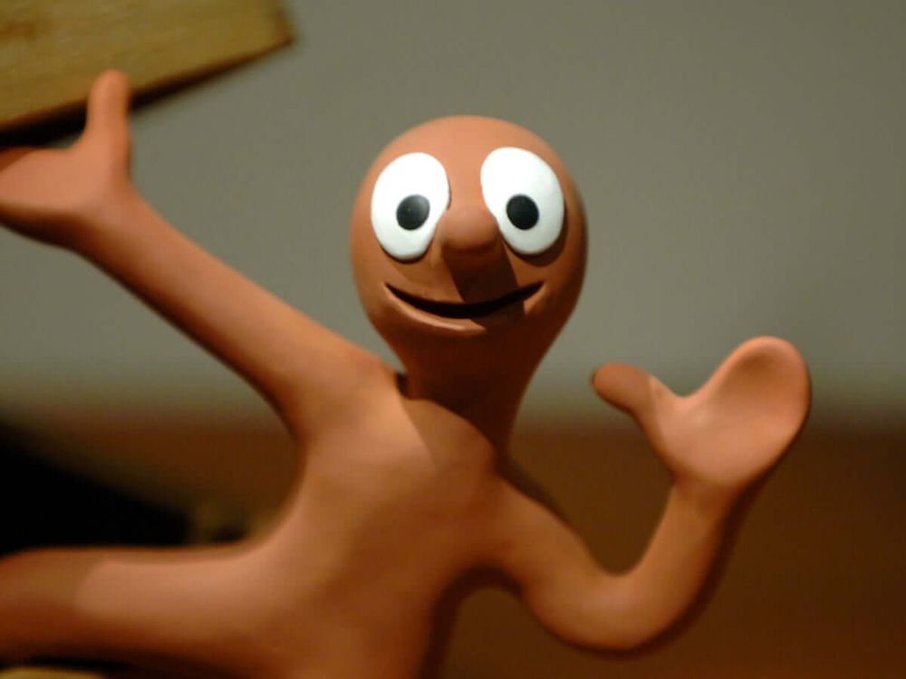 Beloved tiny plasticine skinwalker "Morph" of the eponymous British 1980s stop-motion shorts