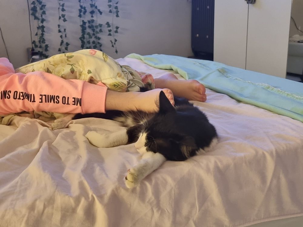 Roberto Botafogo Junior dormindo embaixo dos pés da irmã dele minutos antes de levar um chutão