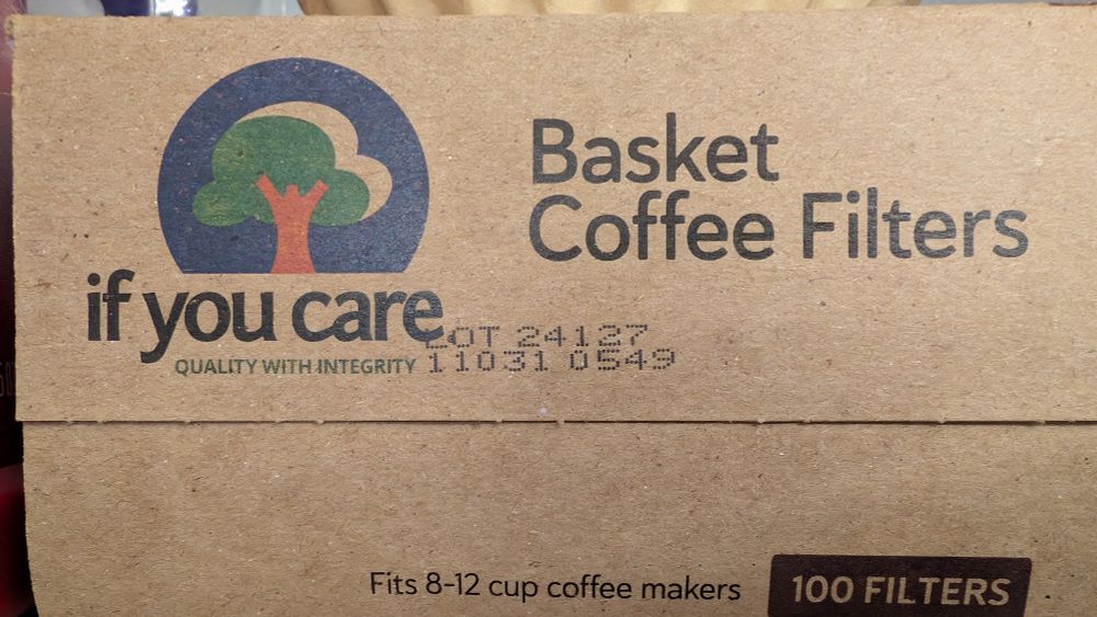 "if you care" brand coffee filters