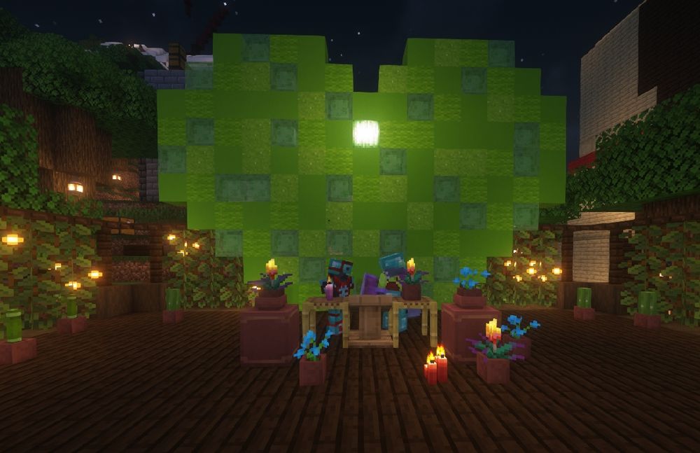sneak peek of my beautiful spawn project. myself & my wife (evuszka) in front of a suspiciously green love or host heart... 