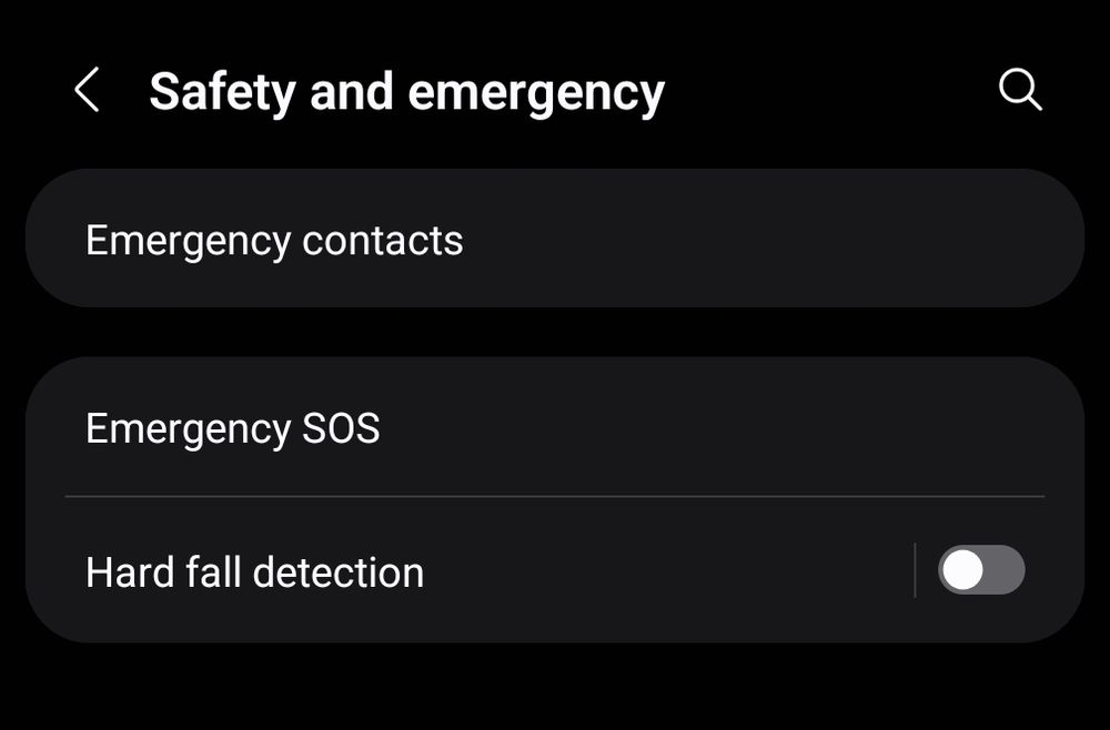 Menüpunkt in der Samsung Wear App zum Abschalten dieser Funktion.