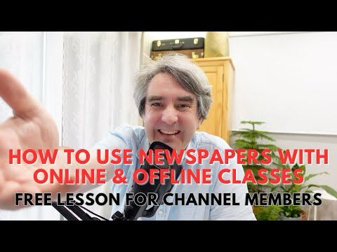 How to Use Newspapers in Online and Offline Classes | Free Lesson Plan for Channel Members