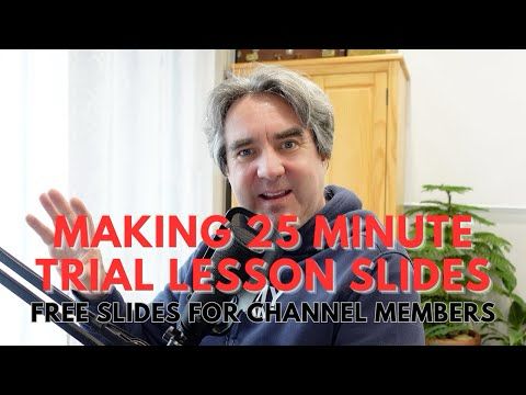 25-Minute Trial Lesson Template for Online English Teachers (Free Slides for Channel Members)