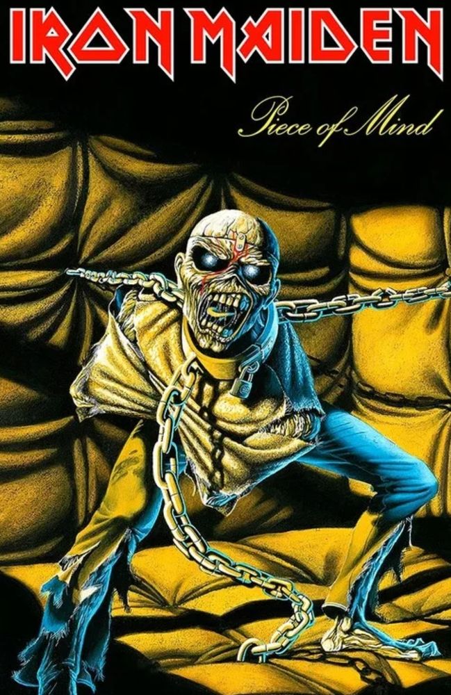 Portada del álbum Piece of Mind, de Iron Maiden.