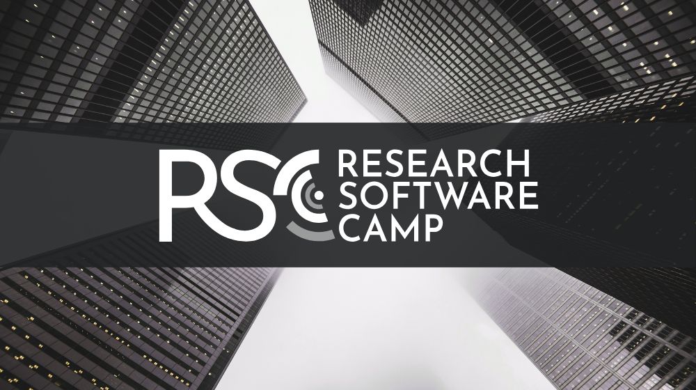 RSC logo, skyscrapers