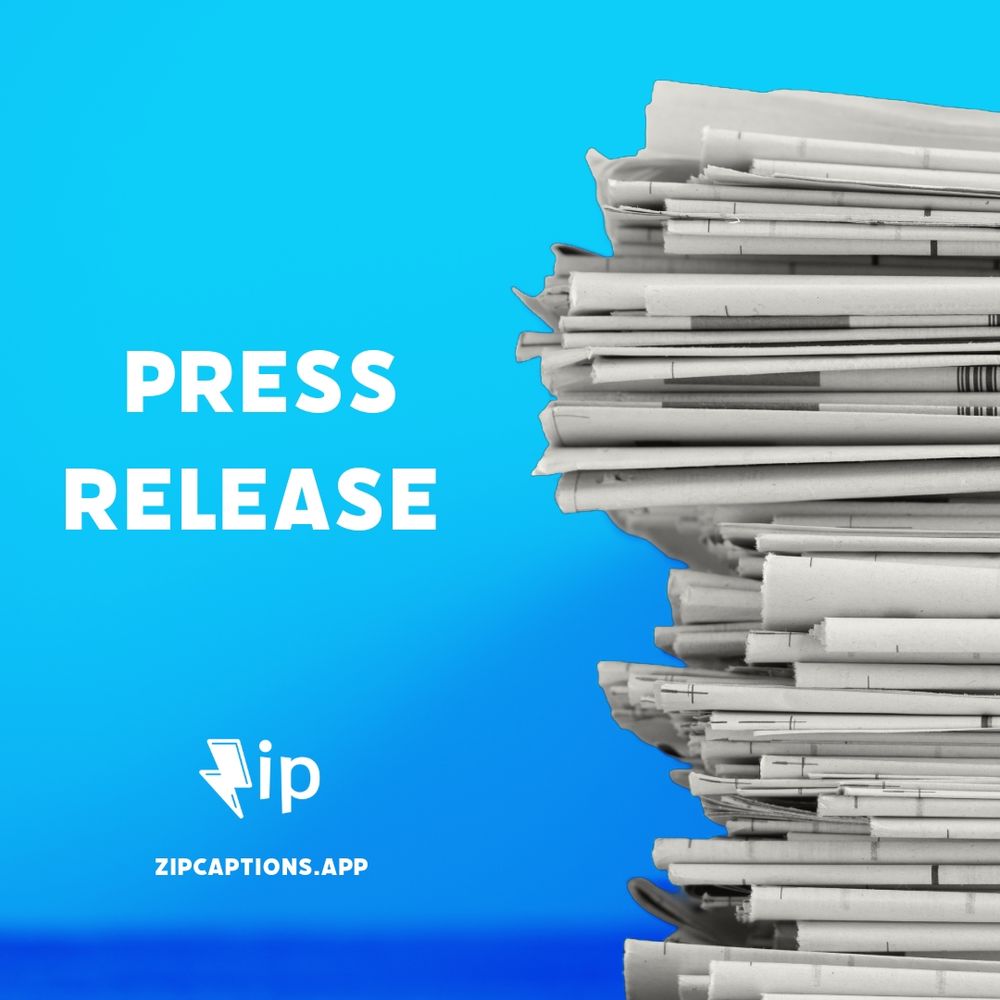 Press Release: A stack of papers with the zip logo