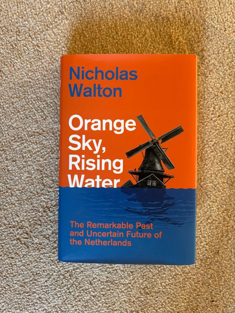 Book cover: Title: Orange Sky, Rising Water. Author: Nicholas Walton.