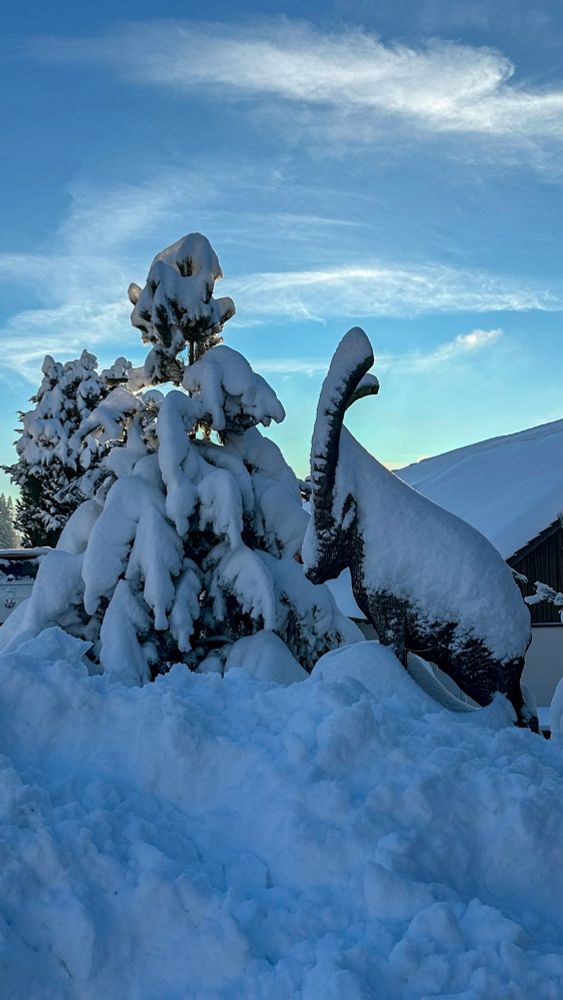 Viel Neuschnee auf dem Zugerberg.