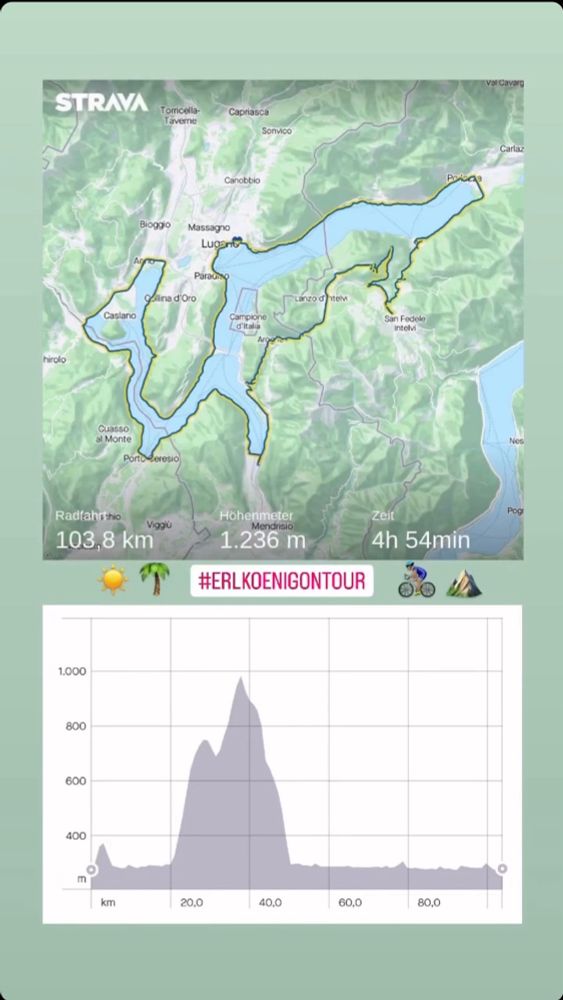 Schöne Halbtages-Rennradtour rund um den Lago di Lugano 🇨🇭🇮🇹