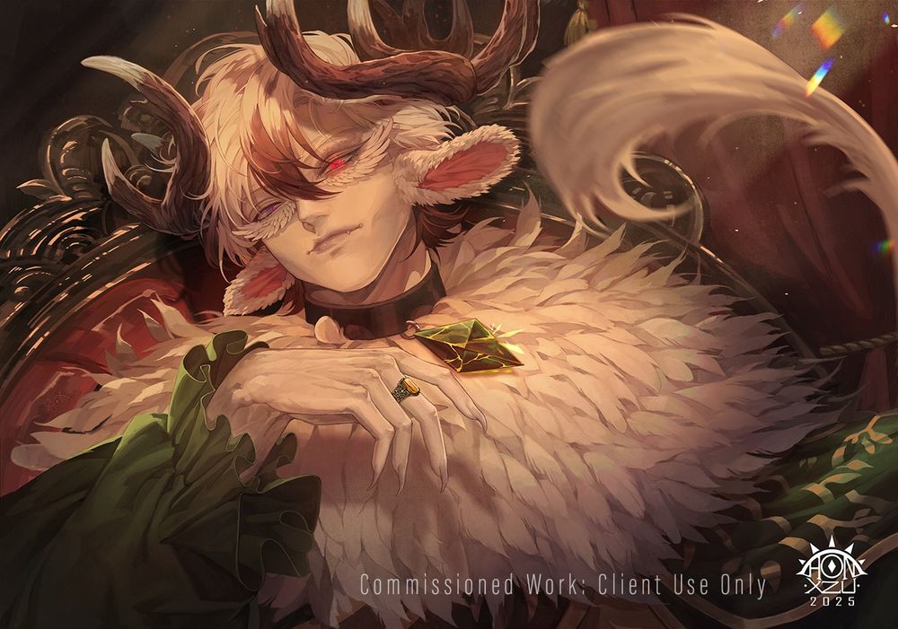 Fully Rendered commissioned of a uniquely designed OC, some sort of hybrid #vgencomm #artshare #illustration