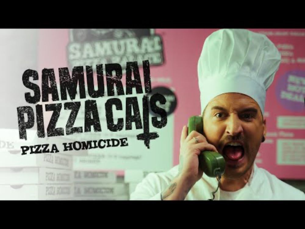 Samurai Pizza Cats - PIZZA HOMICIDE (feat. Nico Sallach of Electric Callboy) OFFICIAL VIDEO