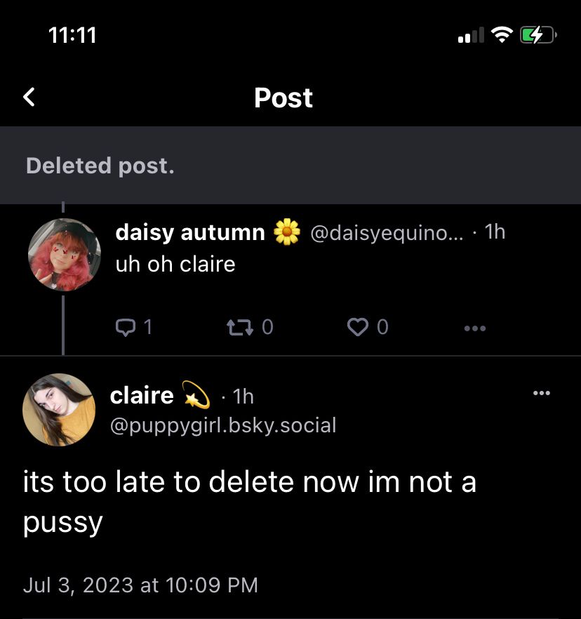 deleted post