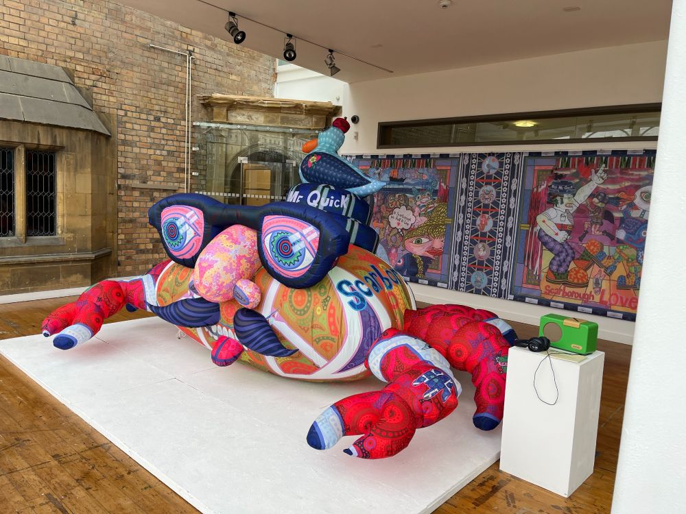 Image of a giant crab sculpture by Jason Wilsher-Mills