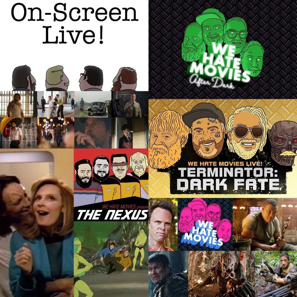 This is a collage of various WHM-related show logos and promo cards.