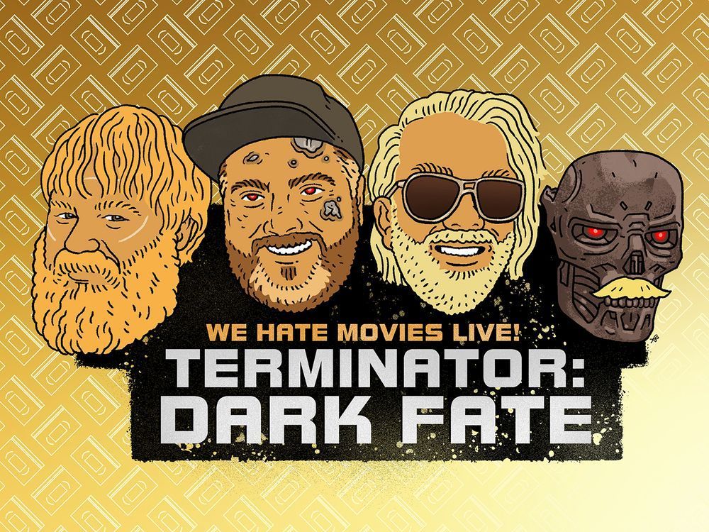 This is the cover art for our Terminator: Dark Fate digital show from 2021 by the artist Felipe Sobreiro.