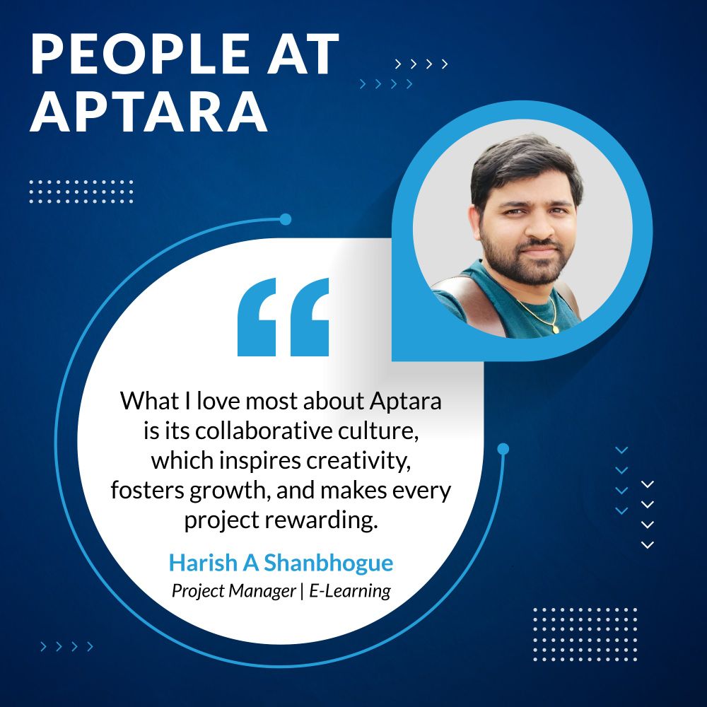 Aptara Workplace & Culture | People at Aptara (Harish Shanbhogue)