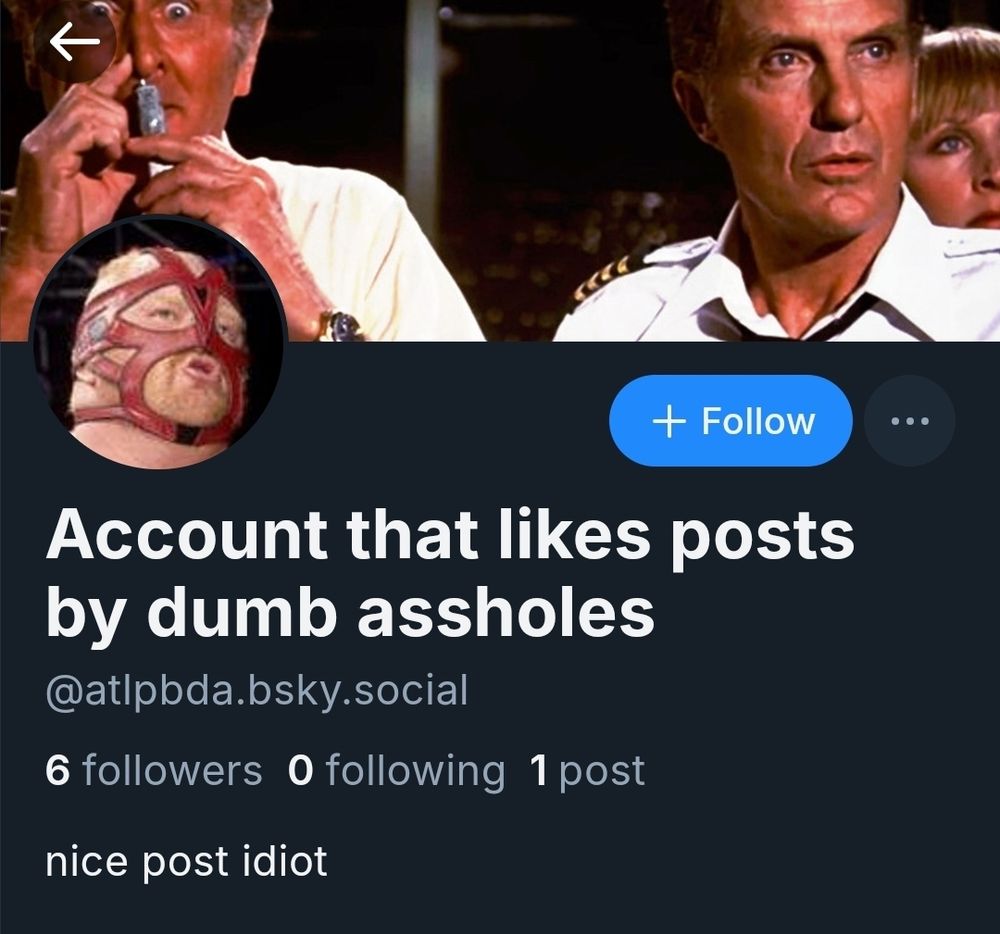 Account that likes posts by dumb assholes