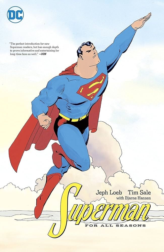 The cover to Jeph Loeb and Tim Sale's Superman for All Seasons