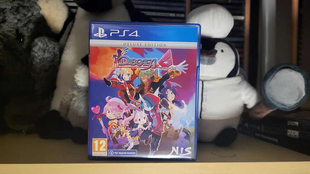 The physical PlayStation 4 version of Disgaea 6 Complete from Nippon Ichi Software.