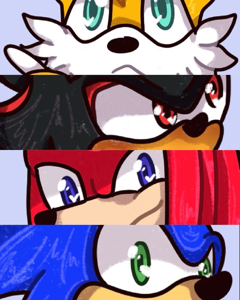 Sneak peak eyes of the stickers Faeofsummers has made. Characters included are:
Tails , Shadow, Knuckles, Sonic