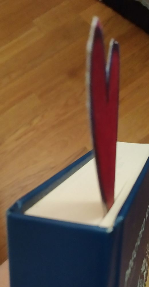 Same piece of paper used as a bookmark in the book I'm reading now