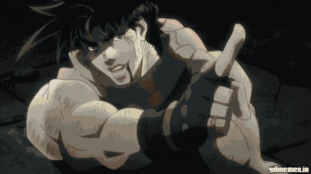 Joseph Joestar saying "your next line will be!"