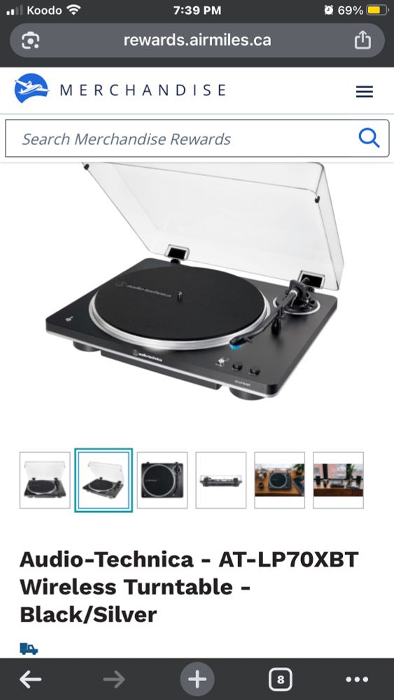 Image of a Bluetooth capable basic turntable.