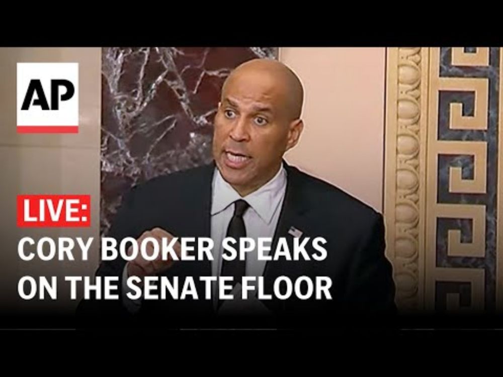 LIVE: Cory Booker speaks on the Senate floor