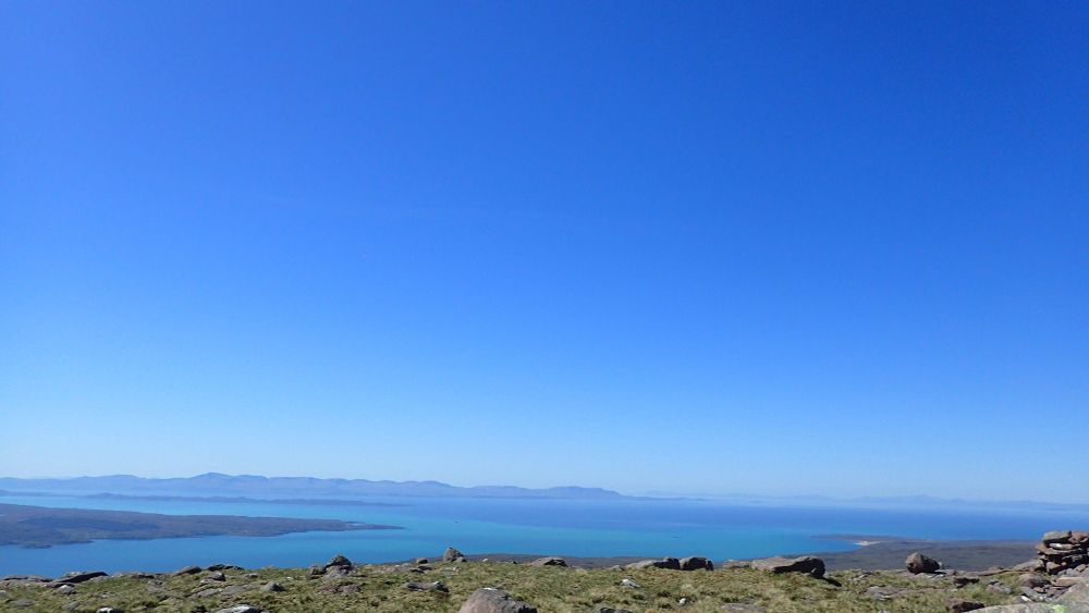 View west from Torridon over Rona and Skye towards the Uists