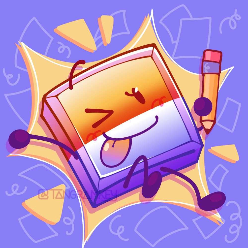 Chrome Gradienty holding a pencil.