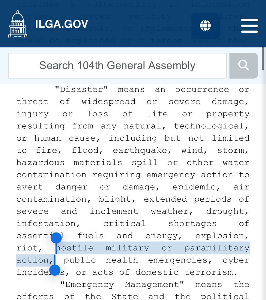 20 ILCS 3305 excerpt (Highlights in **’s): 
