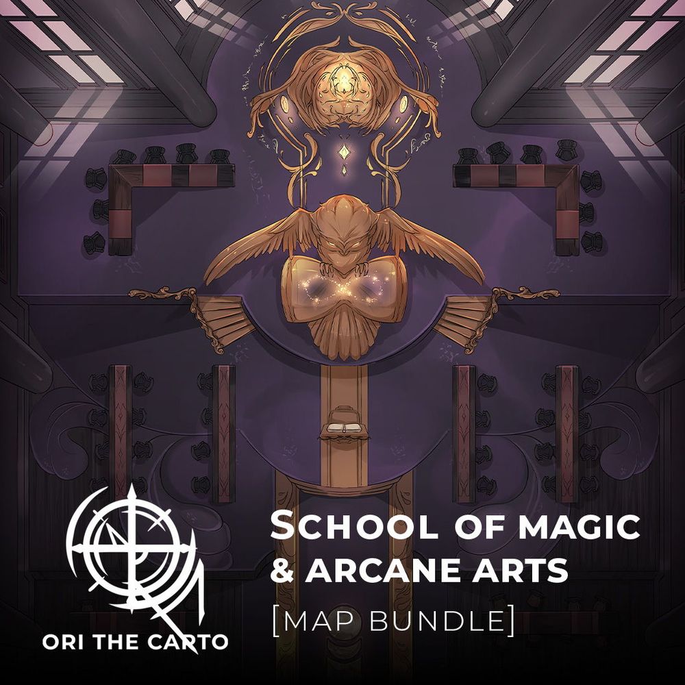 School of Magic & Arcane Arts map bundle - representing Grand Hall of Magical College.