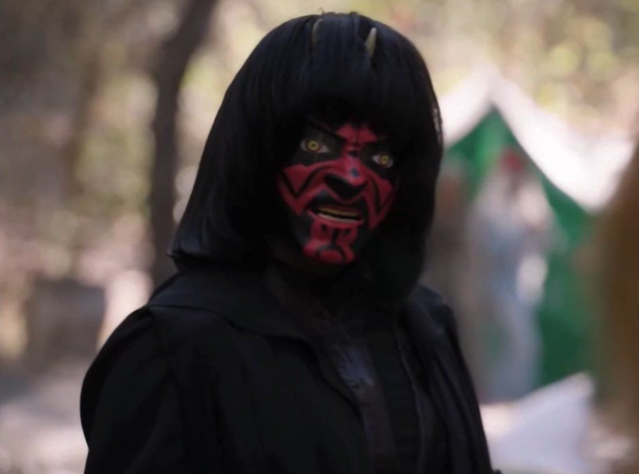 Abbott Elementary 2025 Halloween episode. 
Ava is dressed for Halloween as "Darth Ma" a cross between Ma (film with Octavia Spencer) and Darth Maul from Star Wars Episode I: The Phantom Menace