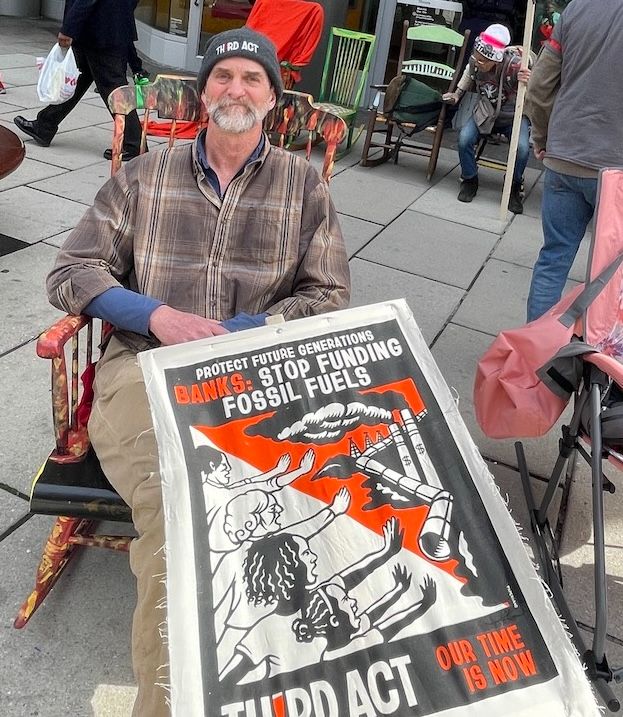 Dan at a Third Act protest