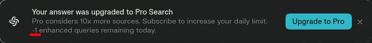 Your answer was upgraded to Pro Search
Pro considers 10x more sources. Subscribe to increase your daily limit. -1 enhanced queries remaining today.
