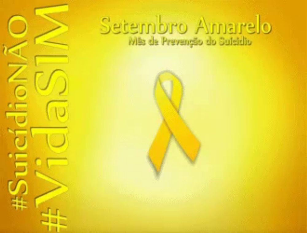 a yellow background with a yellow ribbon on it