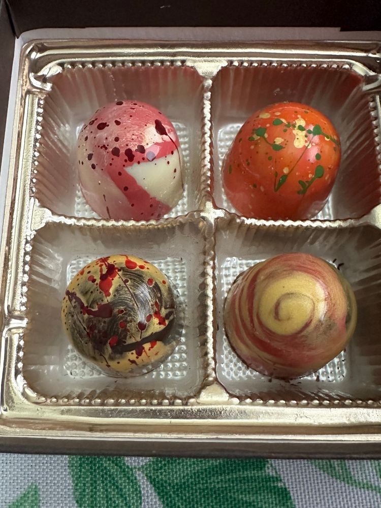 Close up of fall truffles