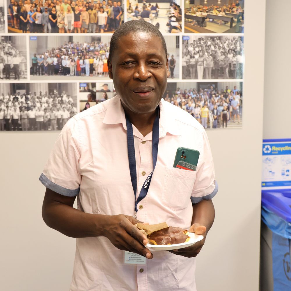 A man smiling