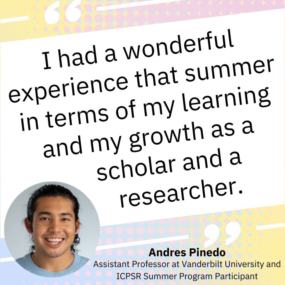 Quote by Summer Program participant and current assistant professor at Vanderbilt University, Andres Pinedo.
