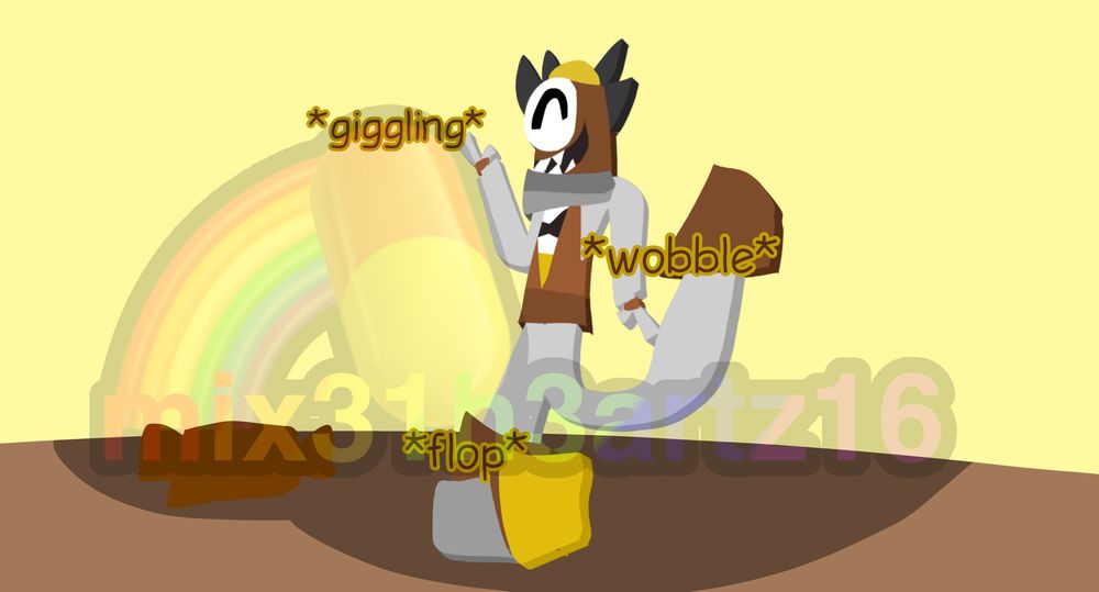 Knave decide to roll himself flat like a pan cake. :3