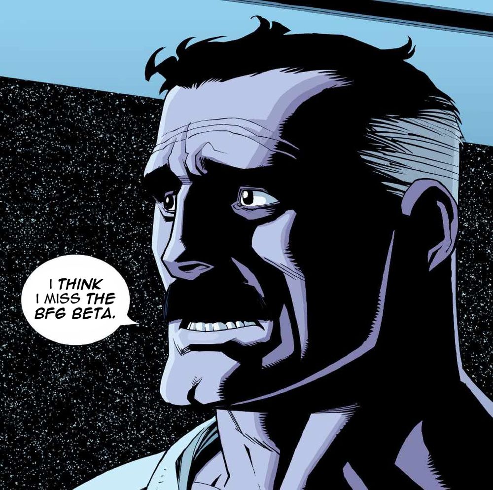 A panel from Invincible with Omni-Man saying "I think I miss the BF6 beta."