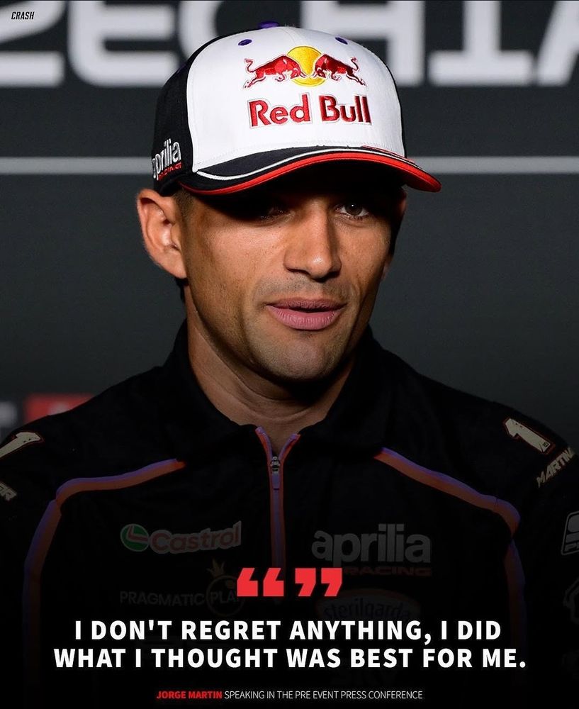 Quote from Jorge Martin's media session in Brno (July 17th 2025)
