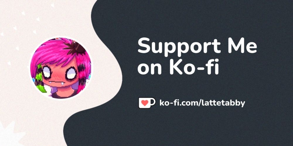 Support ꒷꒦ ๋࣭ ⭑✮LatteTabby✮⭑ ๋࣭ ꒦꒷ on Ko-fi! ❤️. ko-fi.com/lattetabby