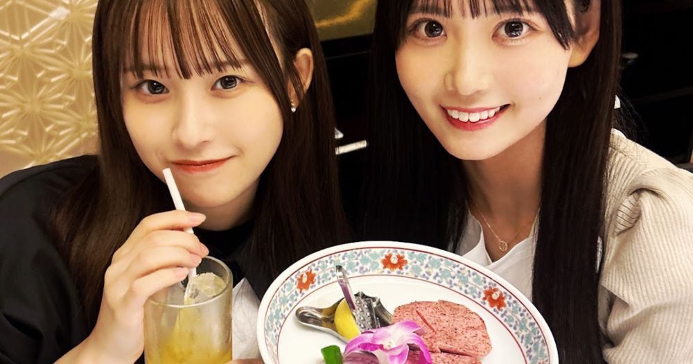 西井美桜ちゃんと伊藤実希ちゃんが勝利の焼肉