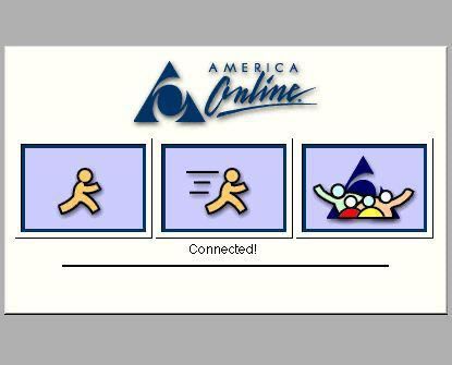 AOL Verbindungsbildschirm