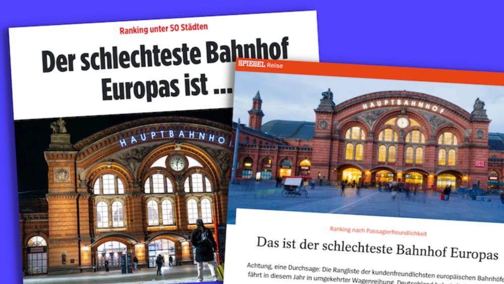 „European Railway Station Index“: Medien verstehen nur Bahnhof | Übermedien