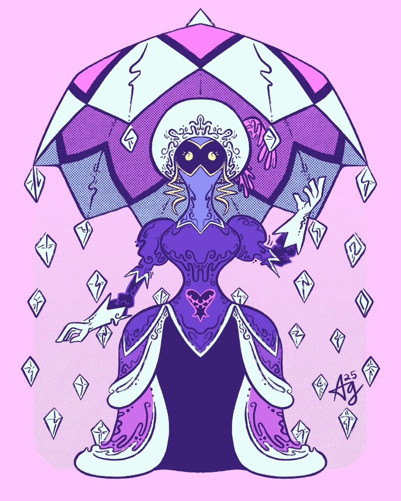 Example illustration of parasol beauty from kingdom hearts